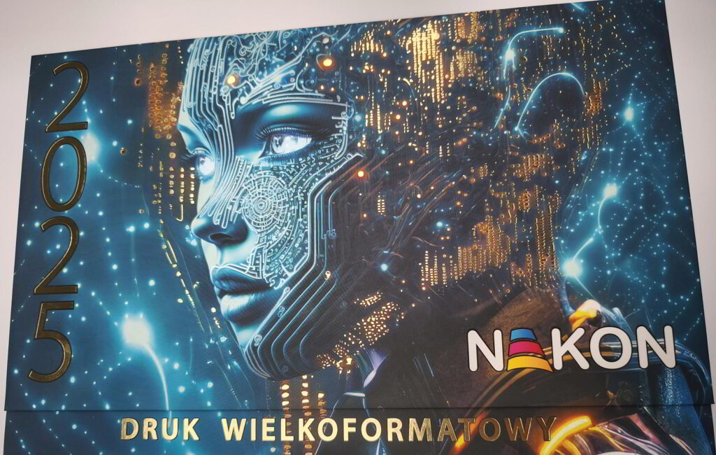 Hot-stamping folią na główce kalendarza